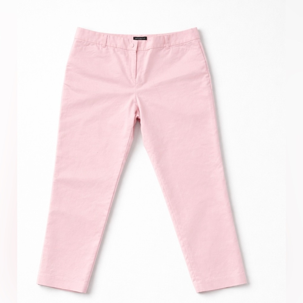 Liz Claiborne Pink Pastel Ankle Pants Easter Spring Office Chic Sz 14